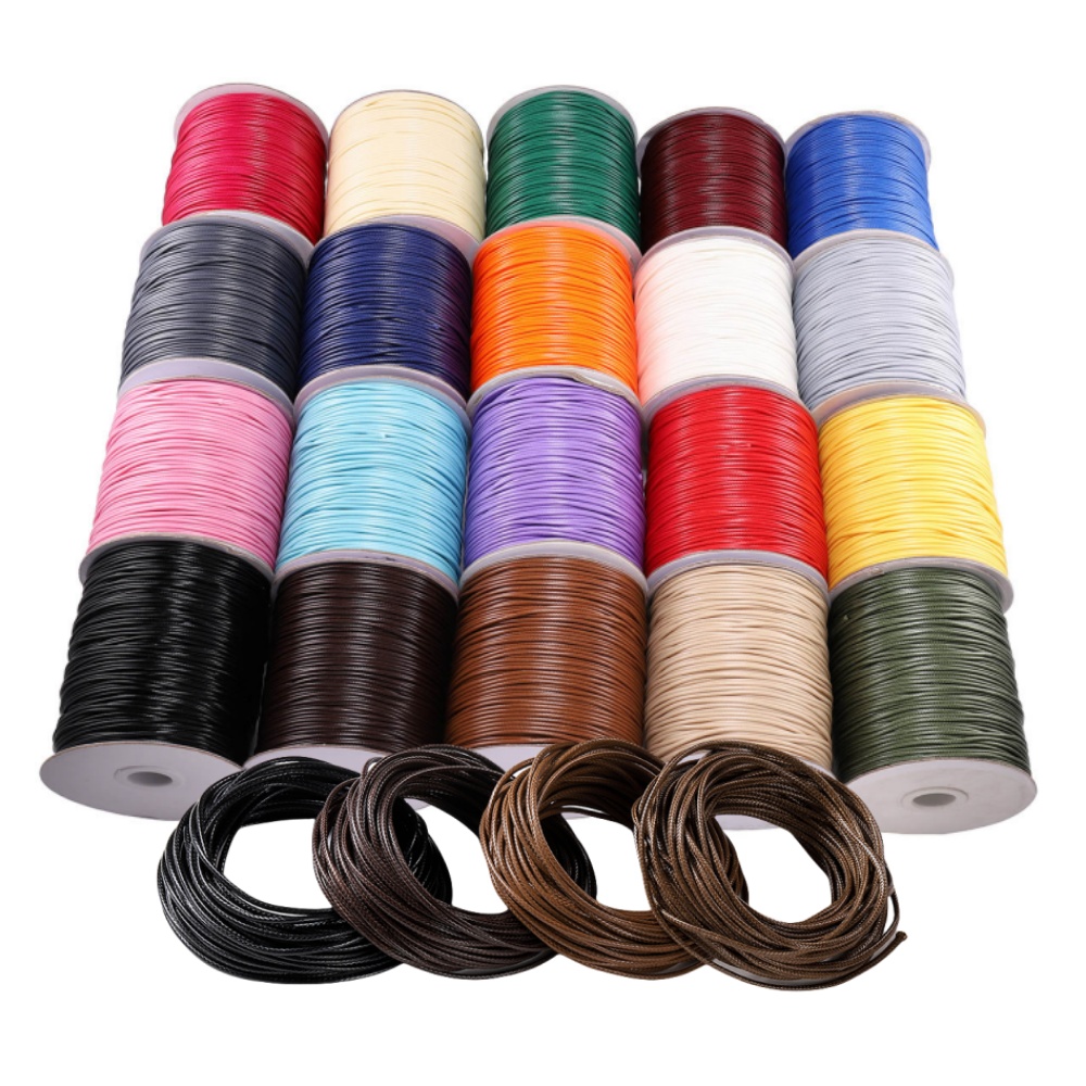 Leatherwork Diy - 10 mt/los 0,5-2,5mm Leder Linie Gewachste