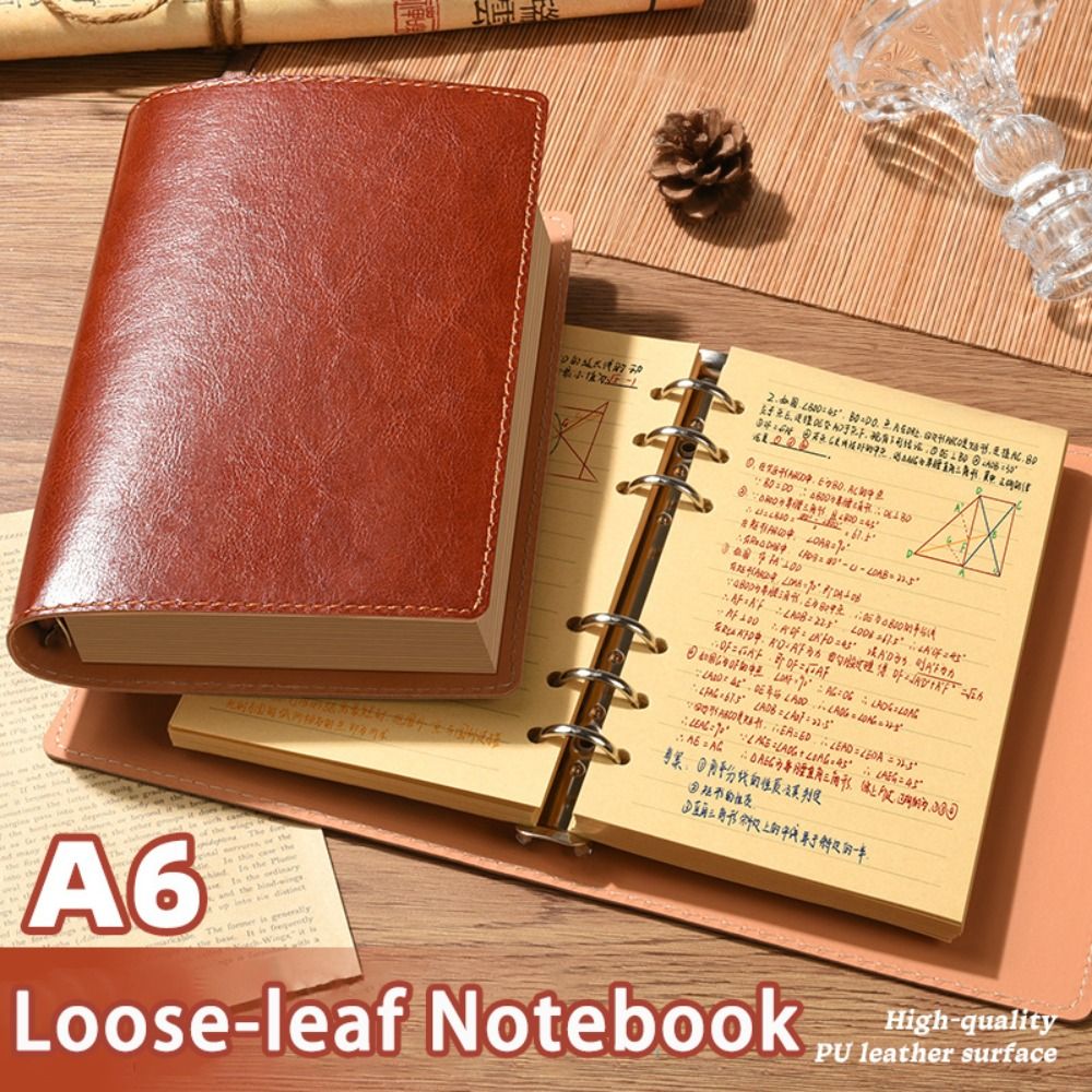 Leather Work Notepad - Neues A5/A6 Notizbuch mit Loseblattsystem, PU-Leder