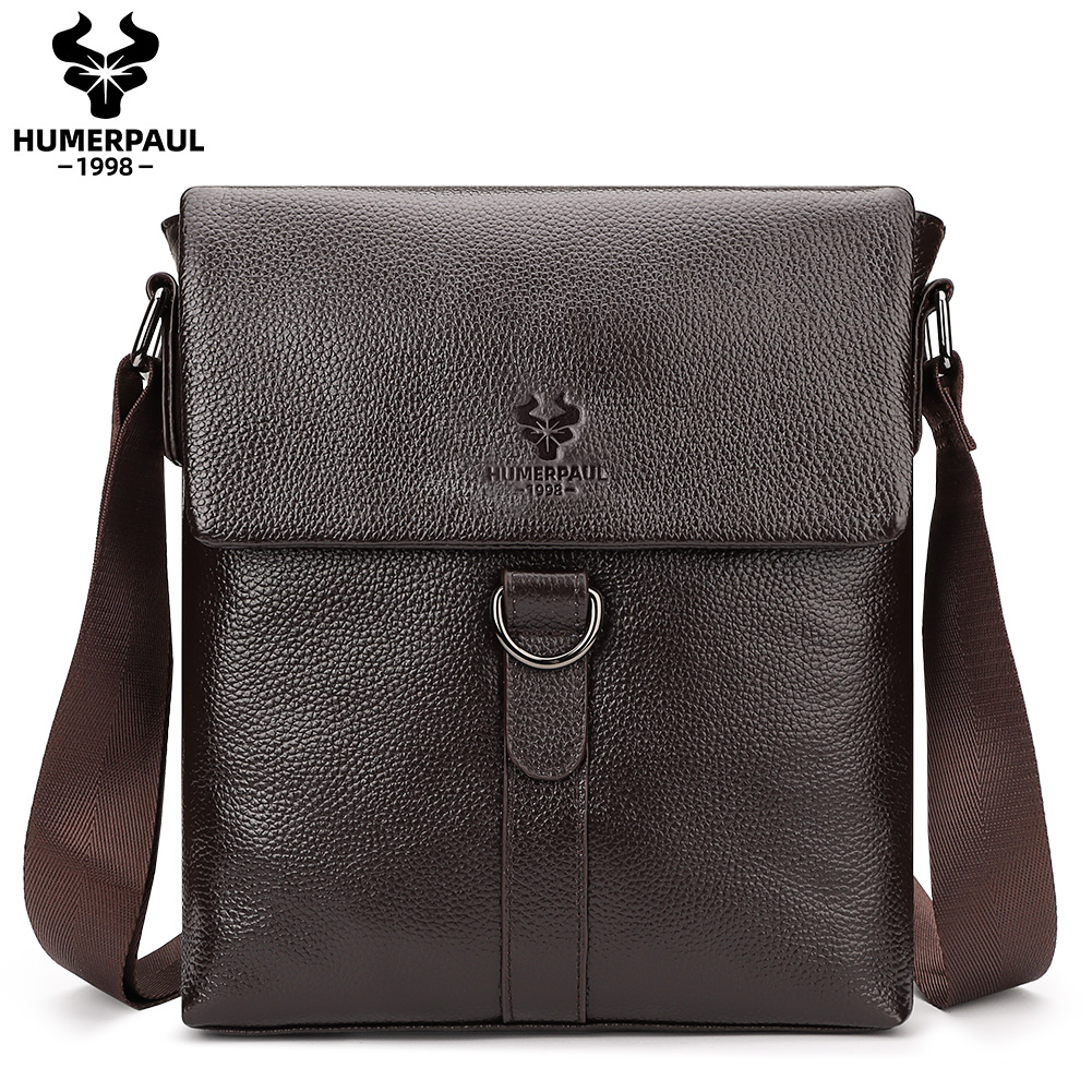 Leather Work Bag Laptop - HUMERPAUL 2023 Neue Mode Männer Taschen