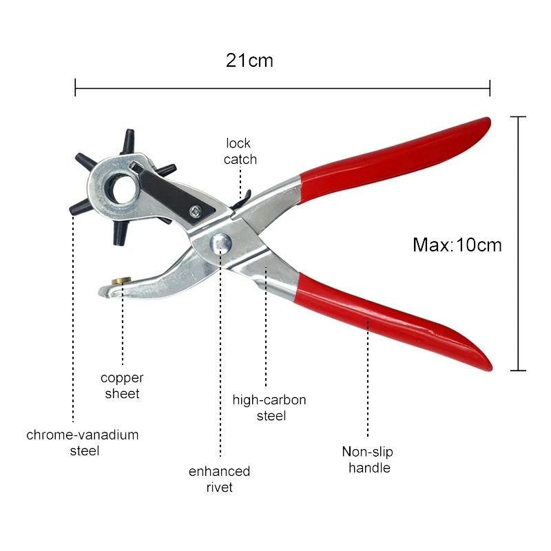Leder Gürtel Locher Zange Öse  – Leather Punch Revolving Bewertung und Preis