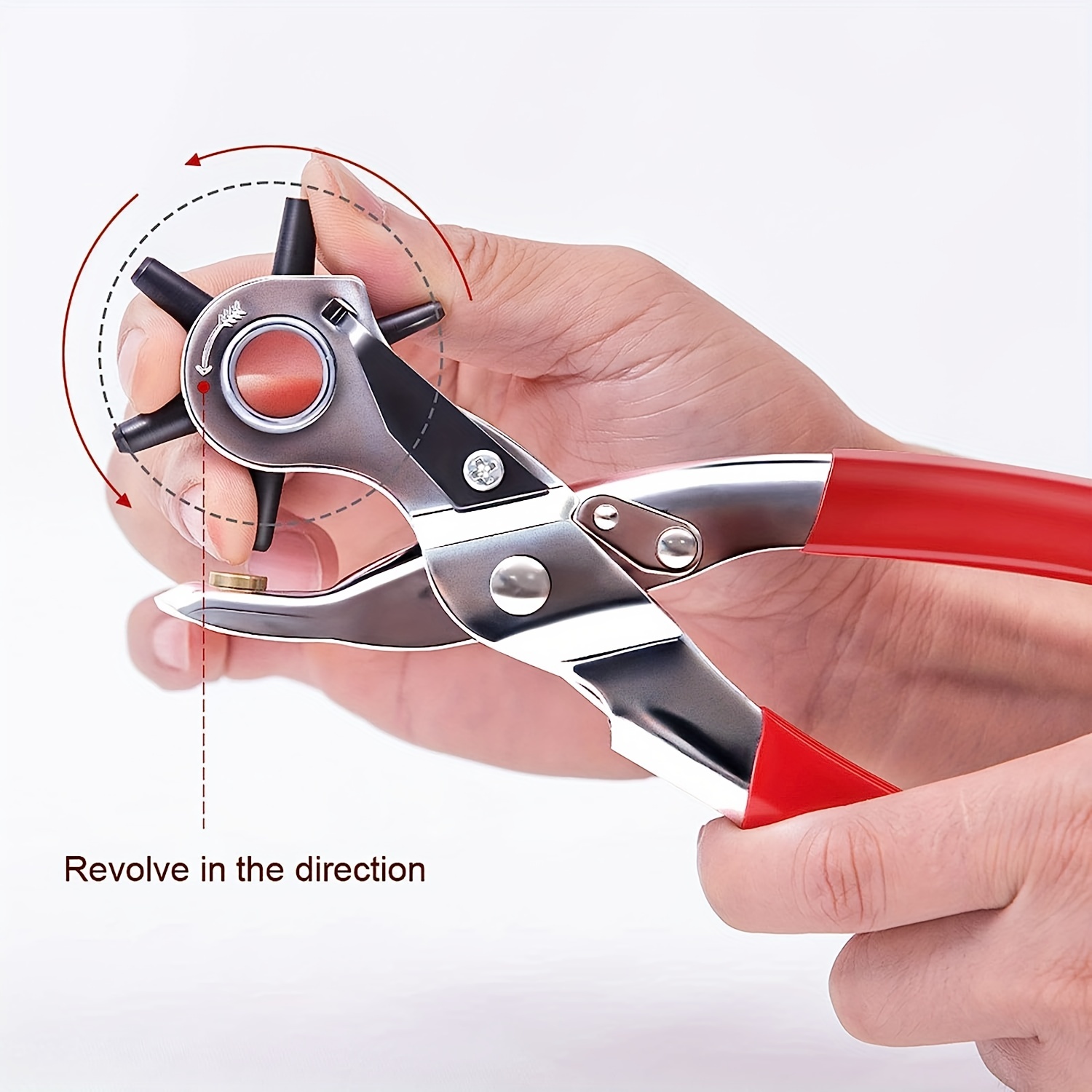Lederlocher, 9-Zoll-Gürtelloch – Leather Punch Revolving Bewertung und Preis