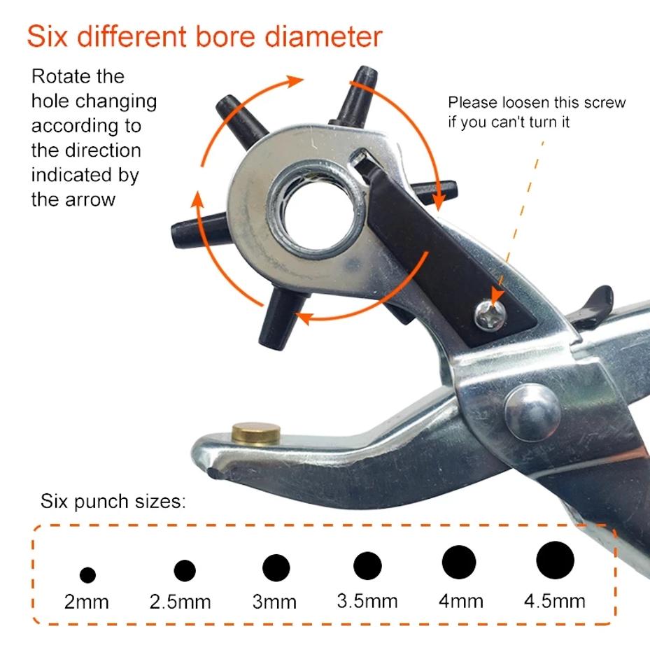 Leder Gürtel Loch Loch zange Ö – Leather Punch Revolving Bewertung und Preis
