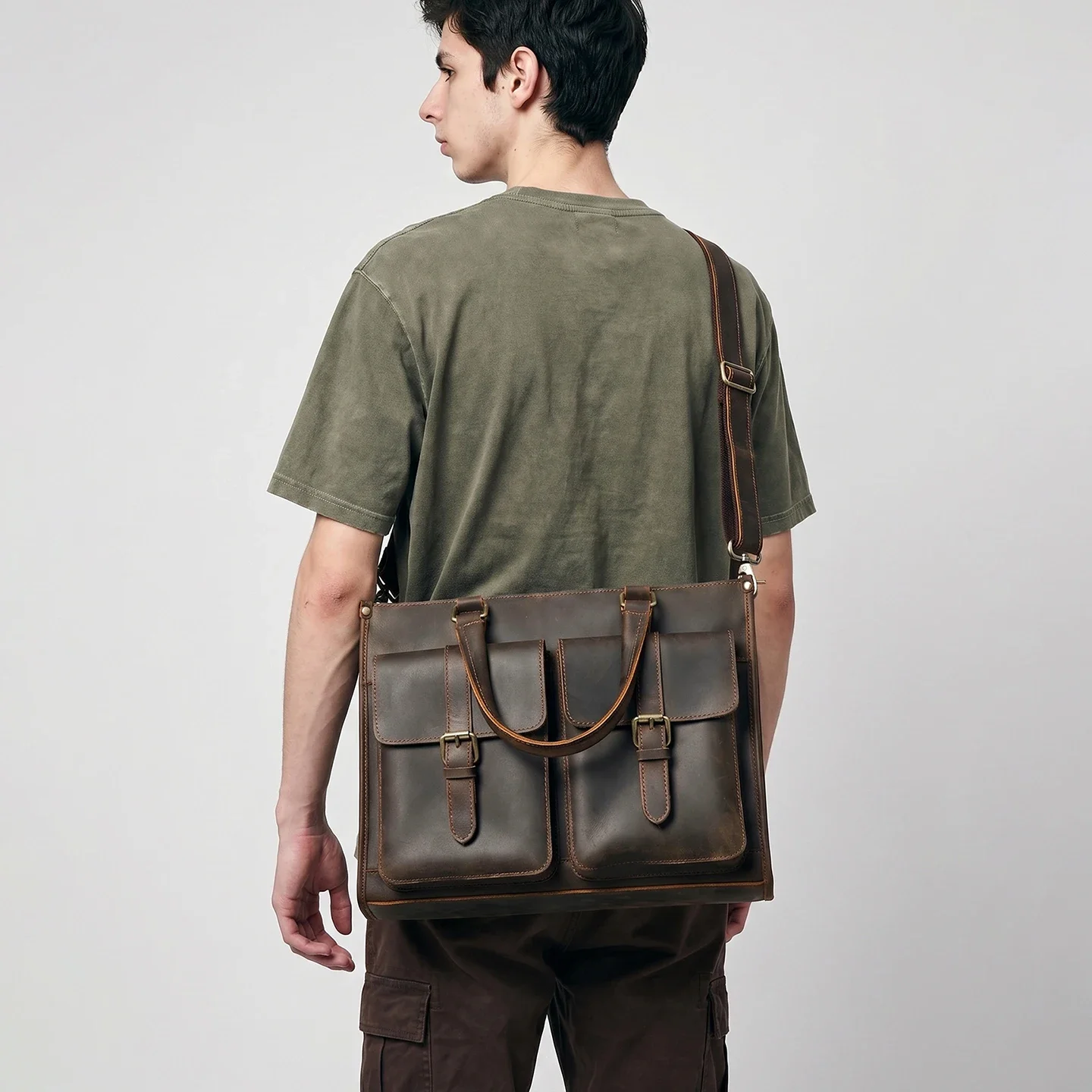 Vintage Echtleder Herren Umhän – Leather Work Bag Laptop Bewertung und Preis