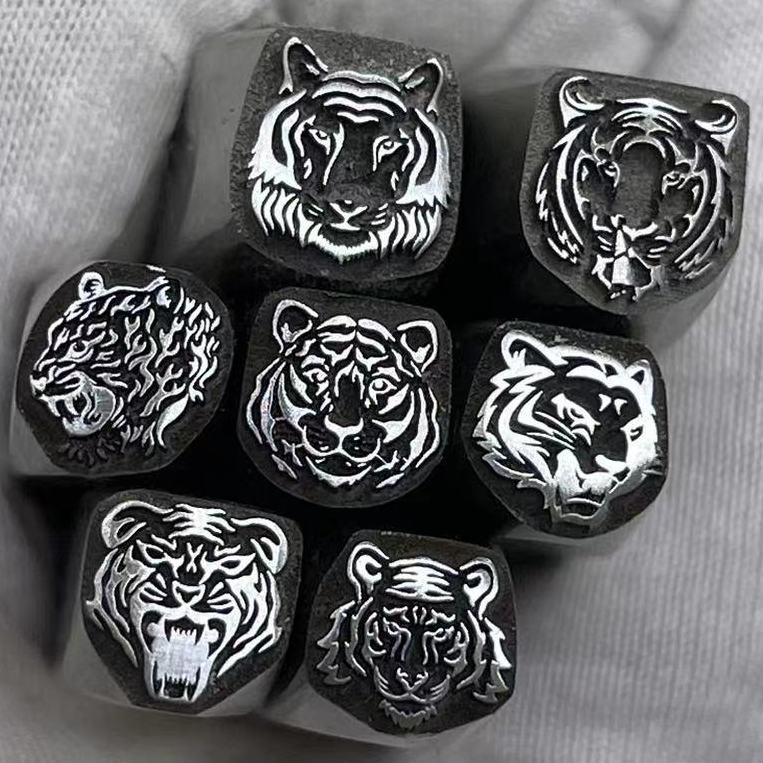 Tigerkopf-Design, Metallstanze – Leatherwork Punch Bewertung und Preis