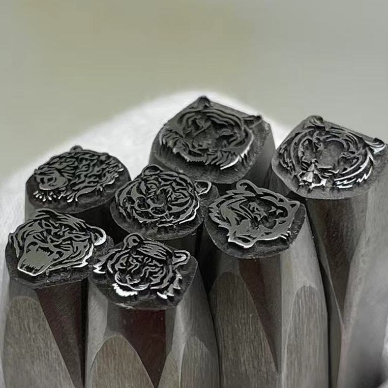 Tigerkopf-Design, Metallstanze – Leatherwork Punch Bewertung und Preis