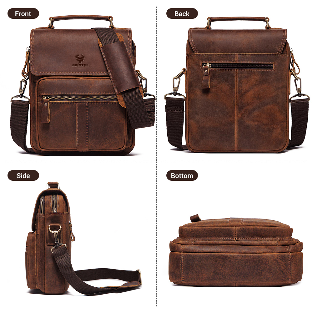 HUMERPAUL Echtes Leder männer  – Leather Work Bag Laptop Bewertung und Preis