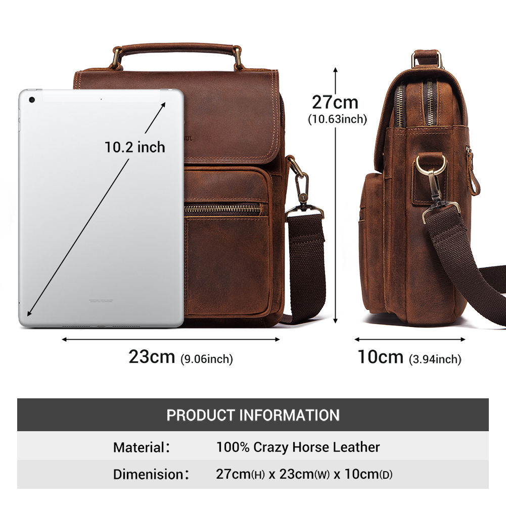 HUMERPAUL Echtes Leder männer  – Leather Work Bag Laptop Bewertung und Preis