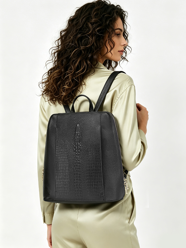 Zency Damen-Rucksack aus Kroko – Leather Work Bag Laptop Bewertung und Preis